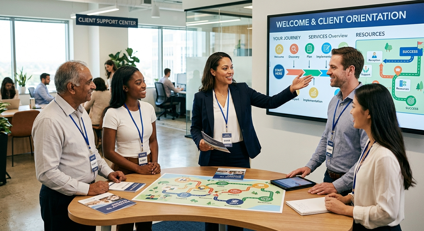 client orientation image